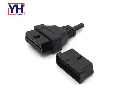 J1962  Obd2 16 Pin Female Connector Socket With Pa66 Core Material