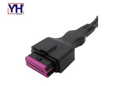 Obdii 16pin Female Connector With Purple Core