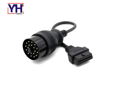 YH1003-1 to YH2002-1 OBD connector 16 pin female to BMW connector 20 pin male obd cable