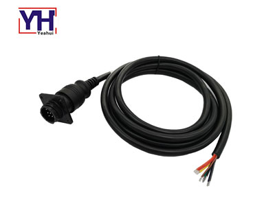 206705-1 AMP connector cpc 9 pin male to open truck  cable