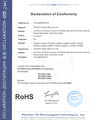 RoHS certification