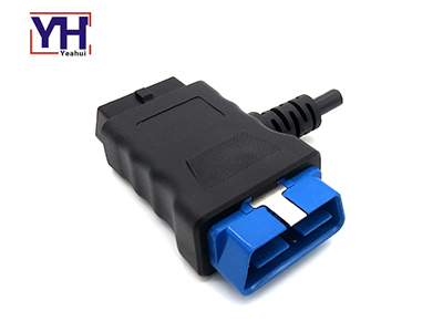 Durable Over Molded J1962M/F Pass-thru to Open End OBD2 Converter Cable