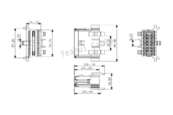 24V OBDII Female Connector