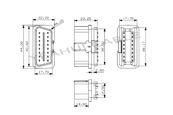 waterproof car connector