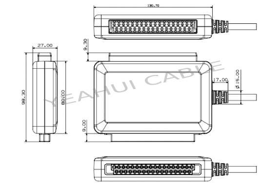 automotive ecu connector plug