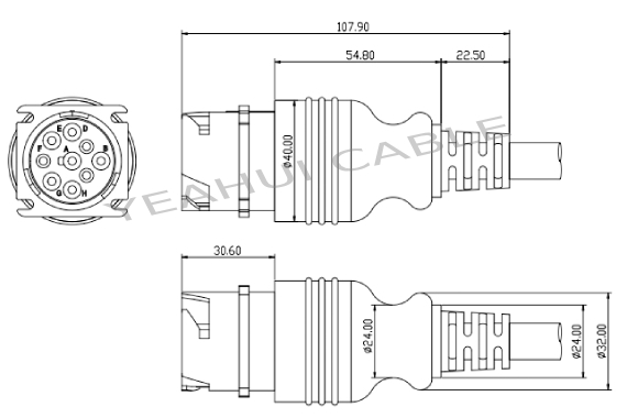 Deutsch connector 9pin