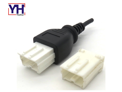 YH6024 Male Yakazi 10pin Male Connector In PVC Molding For Truck Service Tools Factory