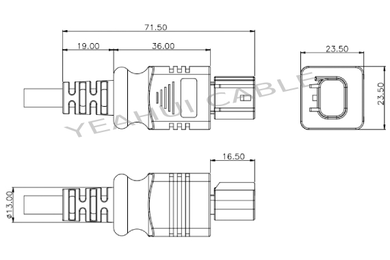 2pin marine grade electrical connectors