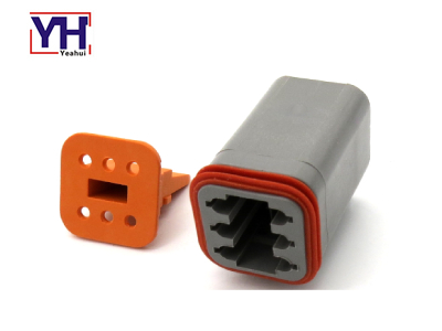 YHDT06-6S Deutsch 6pin موصل الإناث لبناء النبات