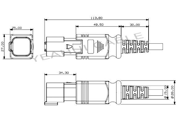 6pin male plug