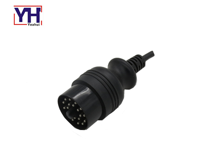 Conector de diagnóstico YH2002-1 de 20 pines con material de terminal niquelado en latón