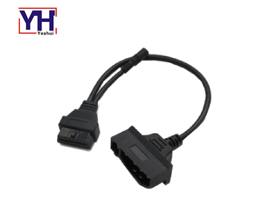 YH2037-2 7pin Diagnostic Connector Automotive With PVC Molding