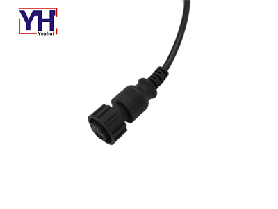 YH2033-5 Automotive 7pin Female Connector Knorr Socket For Black Over Molded Color