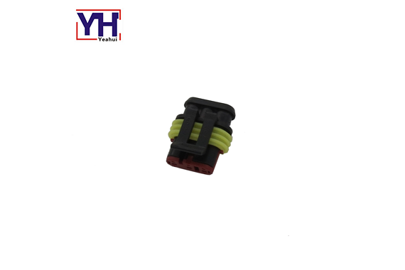 YH8019F Assembly type FIAT 3pin Female motorcycle connector suitable For FIAT