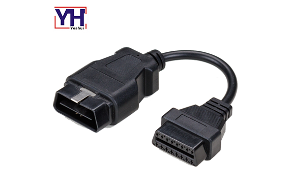 YH1001 A YH1003-2 OBD 16P macho 12V a OBD 16P arnés de cableado hembra para la herramienta de programación OBD-CAN