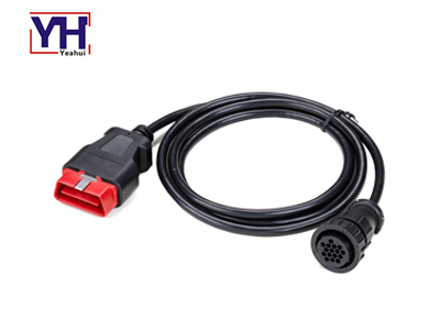 YH6010-2 to YH1001 OBDII 16Pin Male 12V to CPC 16pin Female Wiring Harness
