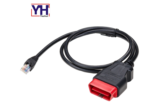 OBD 16P Male 12V to RJ45 Wiring Harness