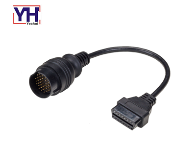 YH6013 a YH1003-1 Iveco 38pin macho a OBD-16P arnés de cableado hembra