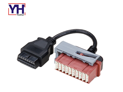 YH2003 a YH1003-1 Peugeot Citroen PSA 30pin hembra a OBD-16P cable de vehículo hembra