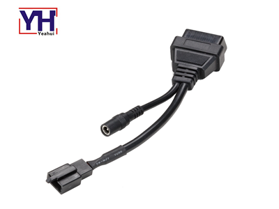 YH2010 a YH1003-1 Tipo de montaje Kia 20pin conector macho a OBDII 16P hembra con PVC