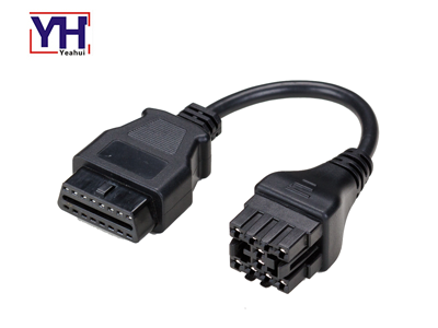 YH2020 a YH1003-1 Saab 10pin hembra a OBD 16pin arnés de cableado de vehículo femenino