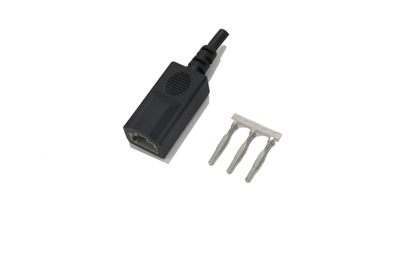 The injection molding temperature of  pin connector is too high