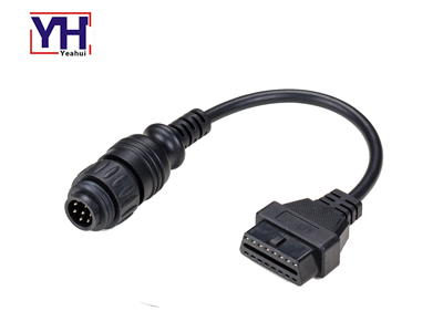 YH2033-1 to YH1003-1 7pin Wire Connector Male to OBDII Female Vehicle Wiring Harness