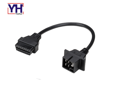 YH2037-1 to YH1003-1 6pin Male Connector to OBDII 16pin Female Vehicle Wiring Harness