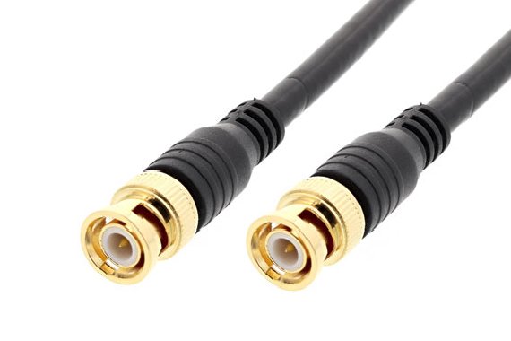 La frecuencia de cable coaxial