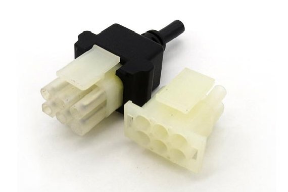 How is the cable connected to the connector