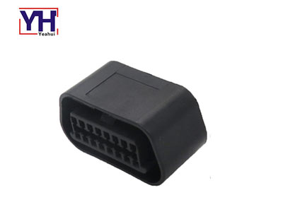 YH1041 16 pin 12v Obd2 hembra Obdii conector