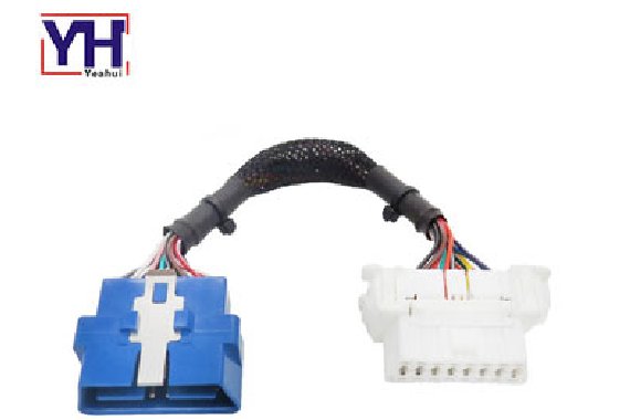 YH1002 to YH1010 OBDII 16Pin Male 24V to OBD 16pin Female Wiring Harness