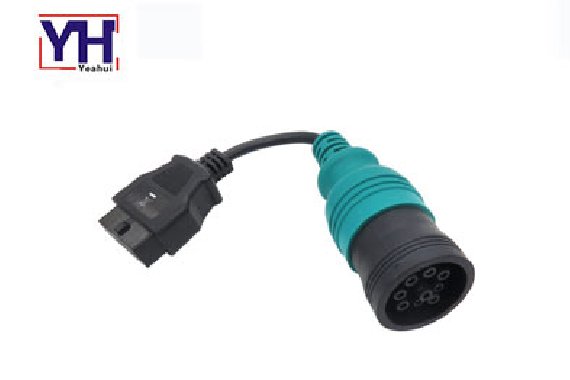 HD 9pin macho a OBDII 16pin hembra arnés de cableado