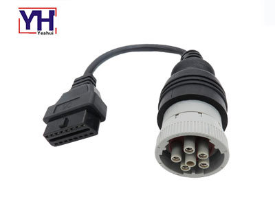 obd 16 pin hembra a deutsch hd 6 pin cable de diagnóstico gris hembra