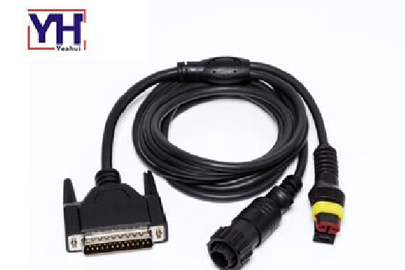 CPC 4pin male to fiat 2pin male to D-sub 25pin male diagnostic y cable