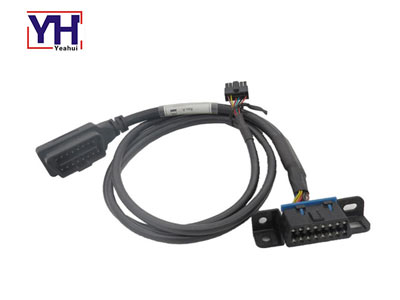 obd right angle 16 pin male to female and housing obd diagnostic tool cable