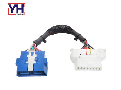 YH1002 a YH1010 obd macho a mujer blanca cable para herramientas de diagnóstico automático