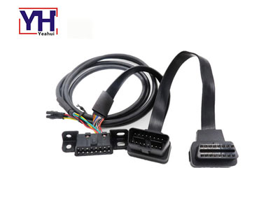 YH1006-4 a YH1029 y YH1009 obd ángulo recto 16 pines macho a hembra y cable de diagnóstico hembra y hembra