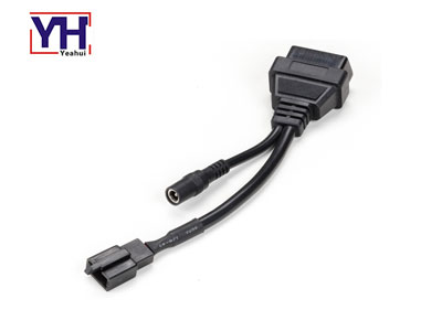 Obd-Stecker 16-polig Buchse zu DC und Aprilia-Ditech 3P Male Motorrad-Steckerkabel