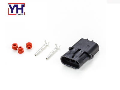 Delphi original connector 12157968 Delphi 3 pin black male electrical Connector