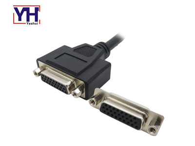 Conector de sistemas de computadora e impresora Conector HD-SUB conector hembra de 26 pines con remachado frontal