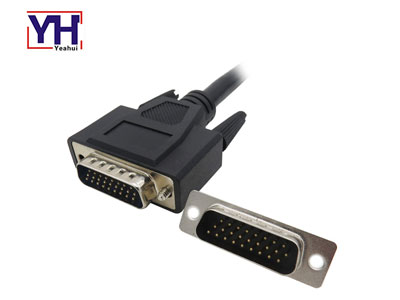 Conector de sistemas de computadora e impresora conector HD-SUB conector macho de 26 pines