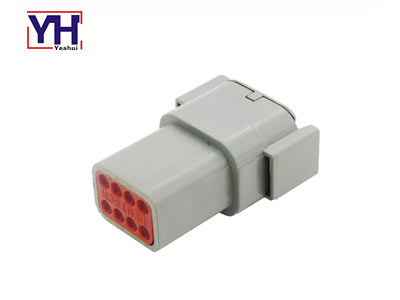 YHDTM04-08PA Conector eléctrico de agricultura macho de 8 pines según Amphenol