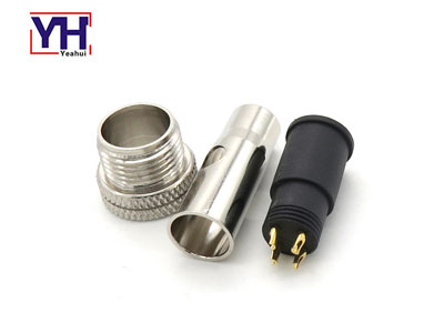 waterproof M12 series cable M12 4 pin male connector with shield