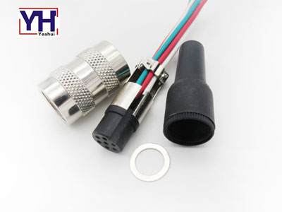 Molding cable M16 7 pin female socket waterproof circular connector