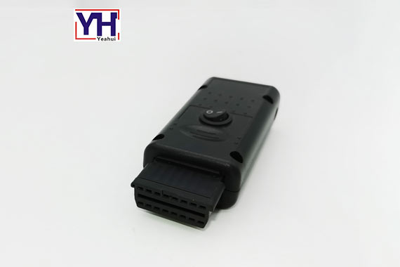 YH1045 female PCB obd connector with plastic housing with switch