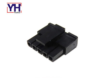 single row molex 3.0mm pitch 5 pin female connector housing