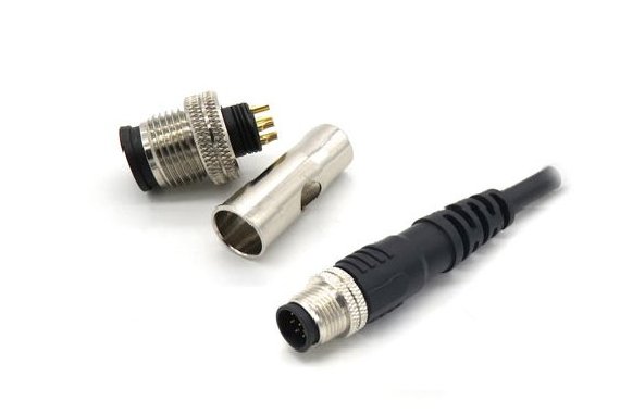 M12 Male connector for molding