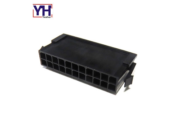 Dual Row 22 Pin 430202200 Montaje en panel Orejas negro Micro-fit 3.0 Plug Housing