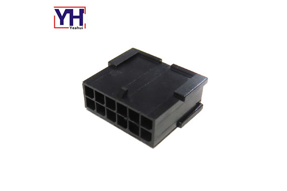 Dual Row 12 Pin 430201201 Black Micro-fit 3.0 Plug Housing